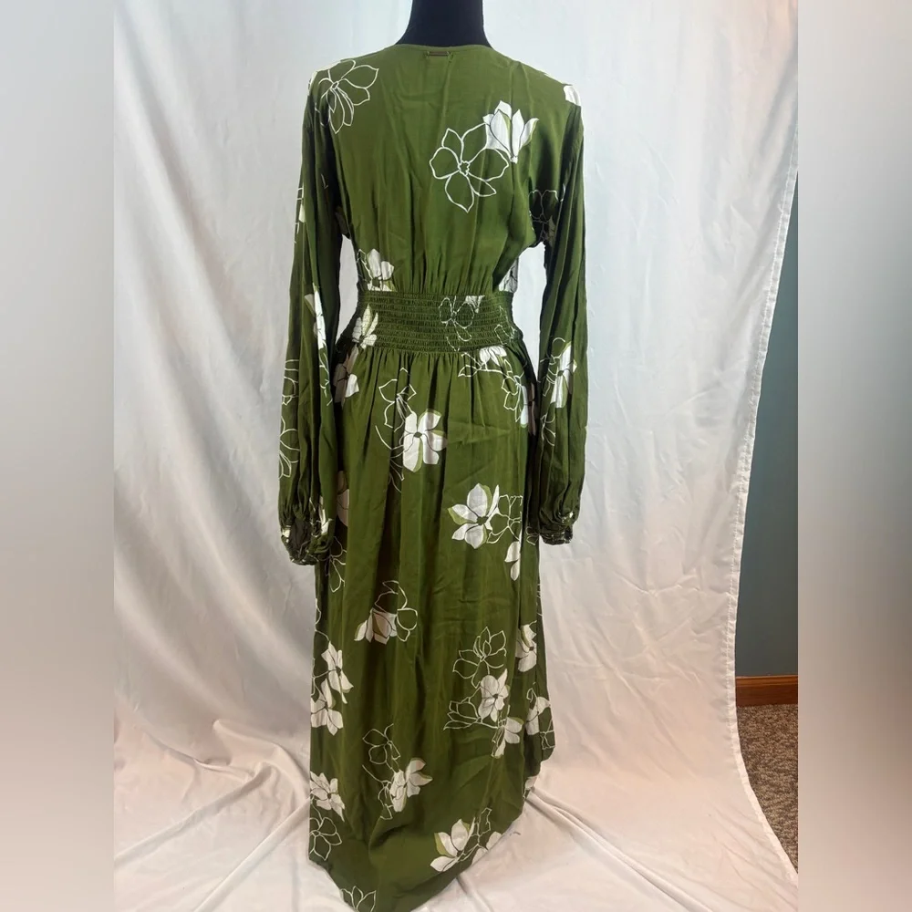 Billabong Green Floral Long Sleeve Dress - Picture 10 of 11